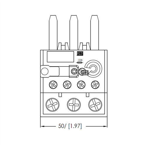 WEG RW27-1D3-D004 overload relay