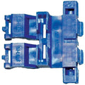 Blue self-stripping fuse holder for electrical wire connection, 20 amp rating
