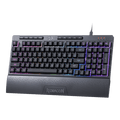 Redragon K515 SHIVA RGB Membrane Gaming Keyboard, 98 Keys Mechanical-Feel Keyboard w/Smooth Linear Switch, On-Board Macro & Dedicated Multimedia Keys, Detachable Wrist Rest, Software Supported