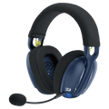 Redragon H878 3-Mode Wireless Blue LED Gaming Headset, Lightweight, 7.1 Surround Sound, 40MM Drivers, Detachable Microphone, Multi Platforms for PC, PS5/4/3, Switch, Mobile