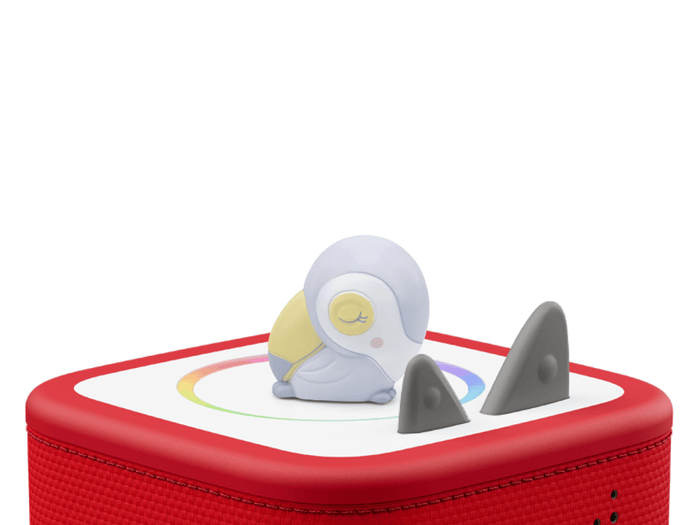 Sleepy Toucan-Nature Sounds from the Sleepy Jungle Tonie on a red Toniebox 2 ready to play audio stories and songs