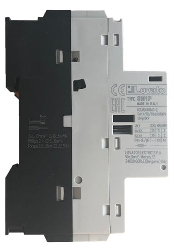 Lovato SM1P0100 manual motor protector