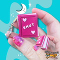 Smut Books Fidget Toy Clicker Keychain Bag Charm