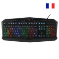 Redragon K503 AZERTY Wired Gaming Keyboard, RGB LED Backlight, Multimedia Keys, Silent Membrane Keyboard with Wrist Rest for Windows PC (Black)