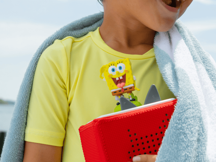 Child Playing With Spongebob Squarepants Tonie