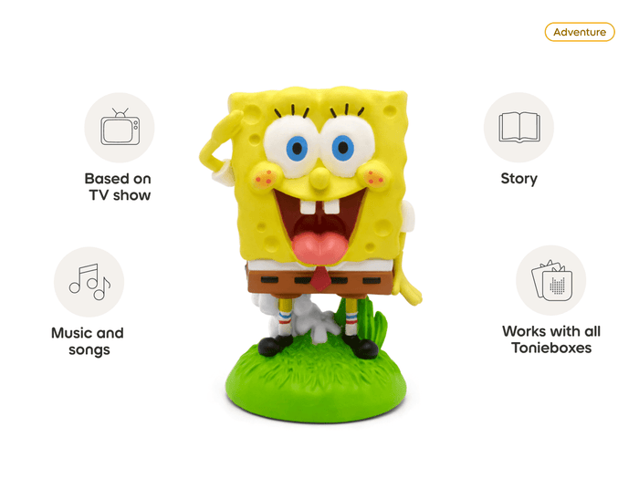 SpongeBob SquarePants Tonie audio figurine, inspiring audio journeys and imaginative play
