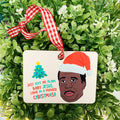 Stanley Hudson The Office Baby Lying in a Manger Christmas Ornament
