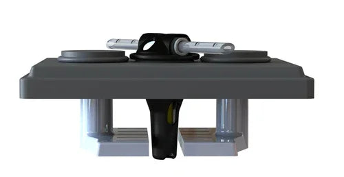 Slim single point battery watering system with connectors and mounting hardware
