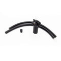 Stealth valve retrofit kit with black hoses and valve component on white background