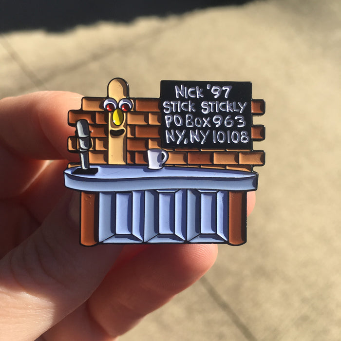 Stick Stickly Enamel Pin