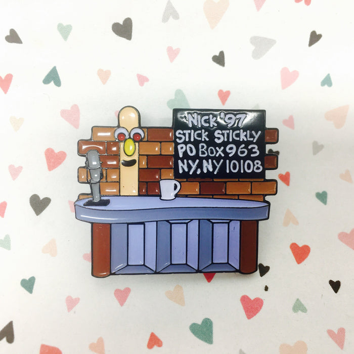 Stick Stickly Enamel Pin