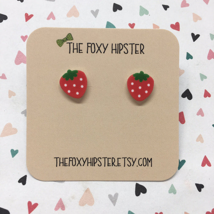 Strawberry Stud Earrings