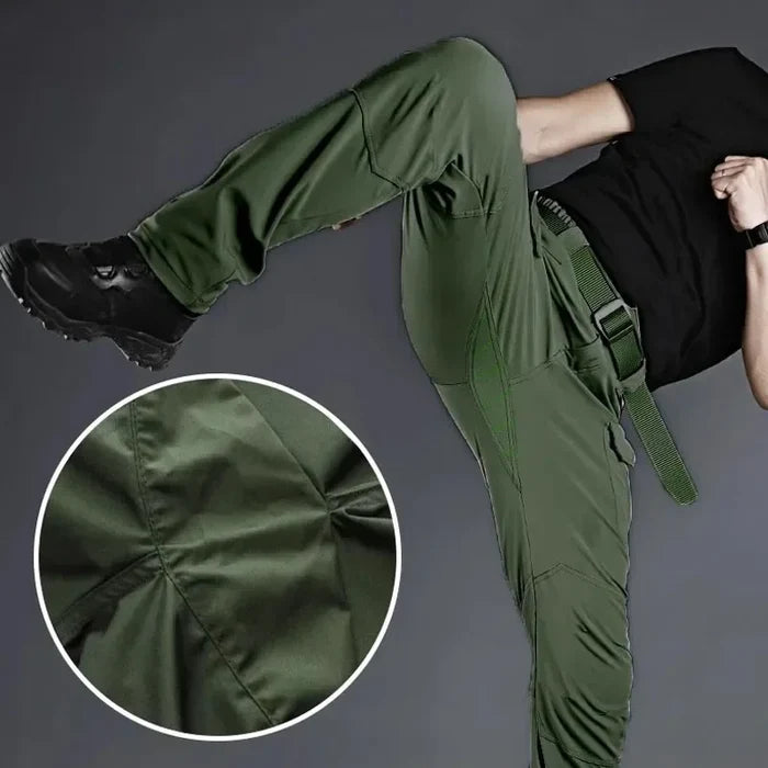 Summer Sets Mens Outdoor Breathable Multiple Pockets Combat Long Sleeve Shirts Cargo Pants Suits Male