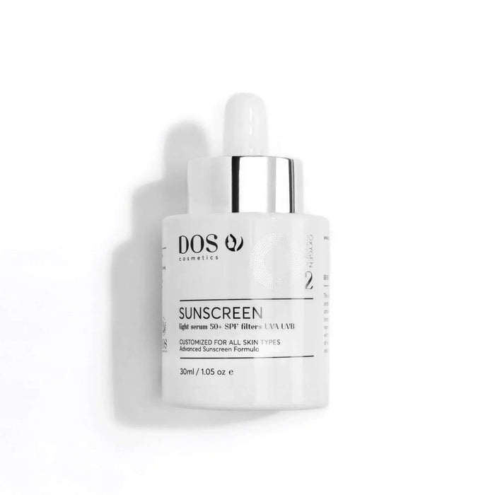 SUNSCREEN SERUM 50+ SPF | UVA UVB | Antispot Light Serum - DOS Cosmetics