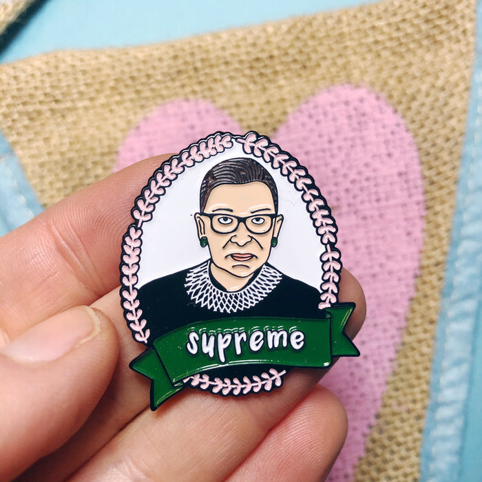 Supreme RBG Enamel Pin