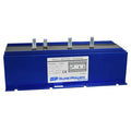160 amp multi battery isolator with 1 input and 3 outputs, blue metal housing