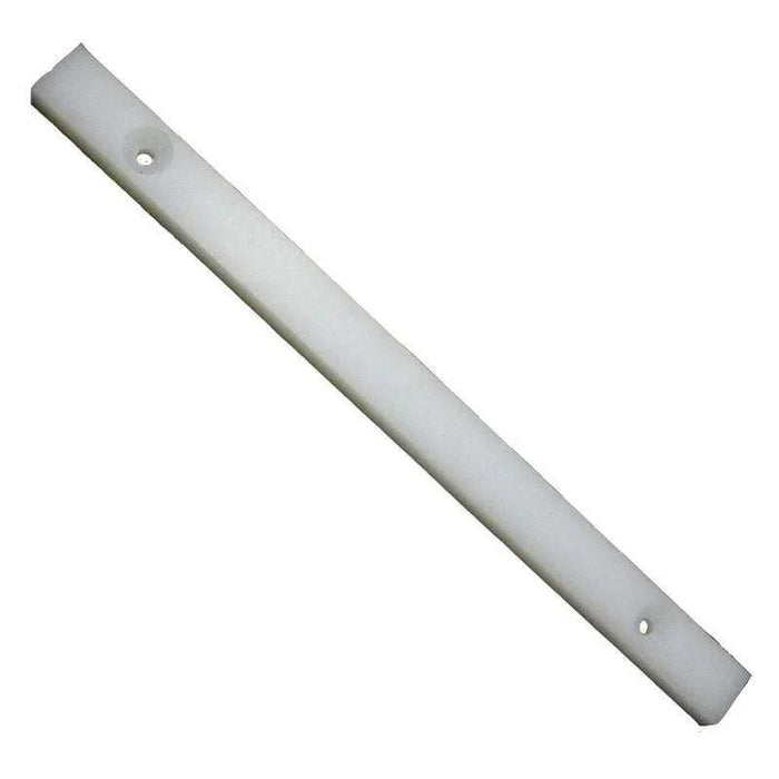 White plastic swing arm cushion with mounting holes, facility power replacement part