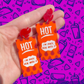Taco Bell Hot Sauce Dangle Earrings