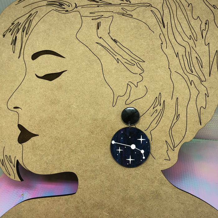 TAURUS Astrology Zodiac Constellation Dangle Drop Earrings