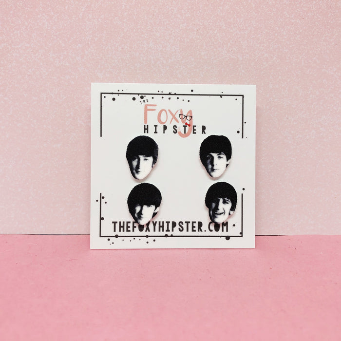The Beatles Stud Earrings