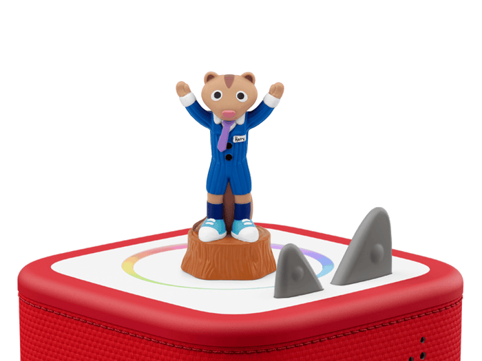 Laurie Berkner 3- Harry The Chipmunk's Treasure Hunt Tonie on a red Toniebox 2 ready to play audio stories and songs