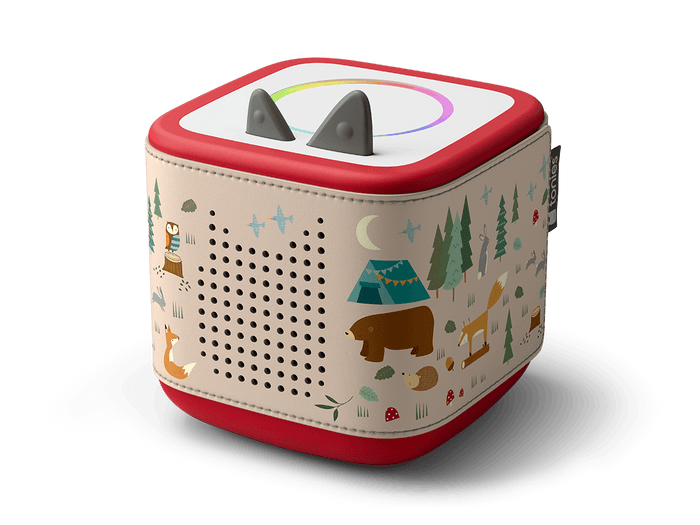 Forest Sleeve on a red Toniebox 2
