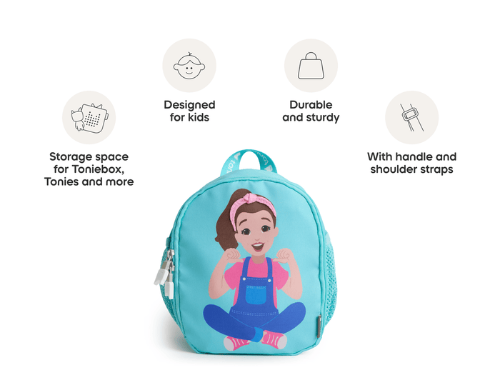 Toniebox Ms. Rachel Carrying Case with product features