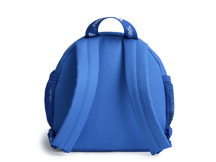 back view of Toniebox Sesame Street Cookie Monster Backpack used to carry Toniebox, Tonies and accessories