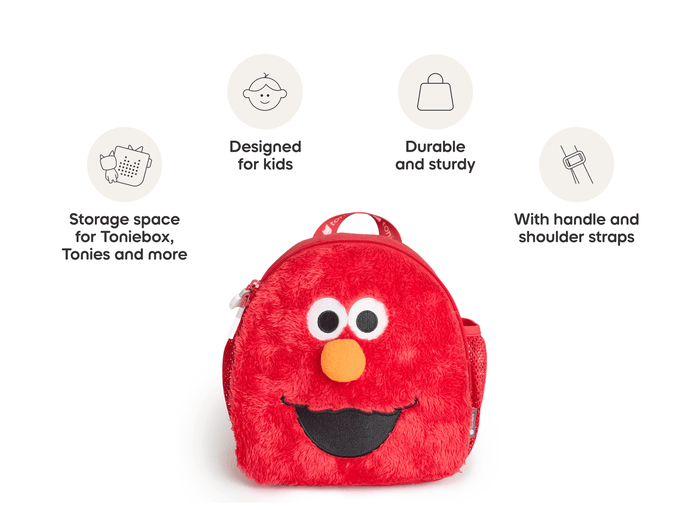 product features of Toniebox Character Backpack - Elmo
