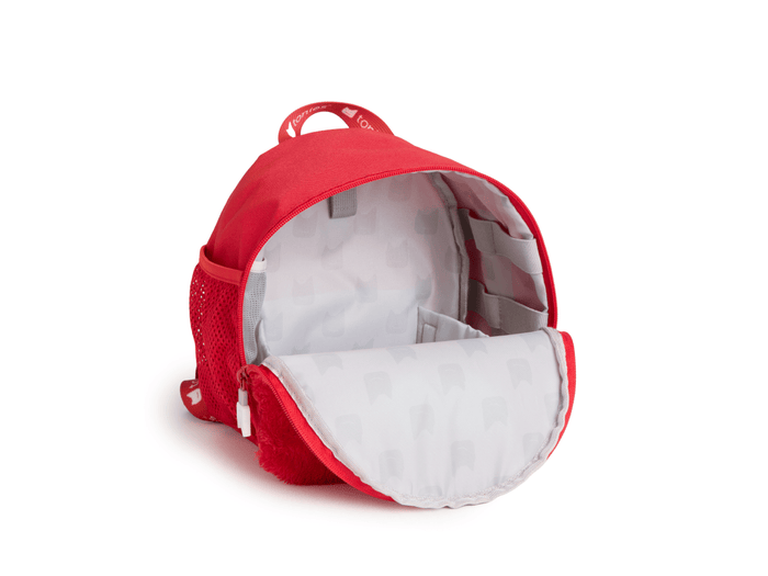 open and empty view of Toniebox Character Backpack - Elmo