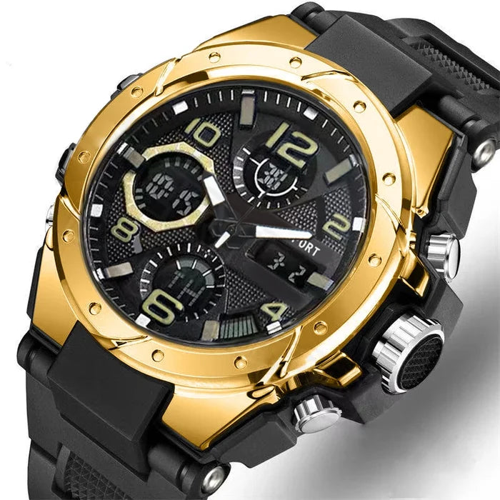Trendy new men's sports watch, multifunctional electronic watch for teenagers and students
