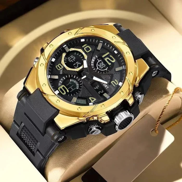 Trendy new men's sports watch, multifunctional electronic watch for teenagers and students