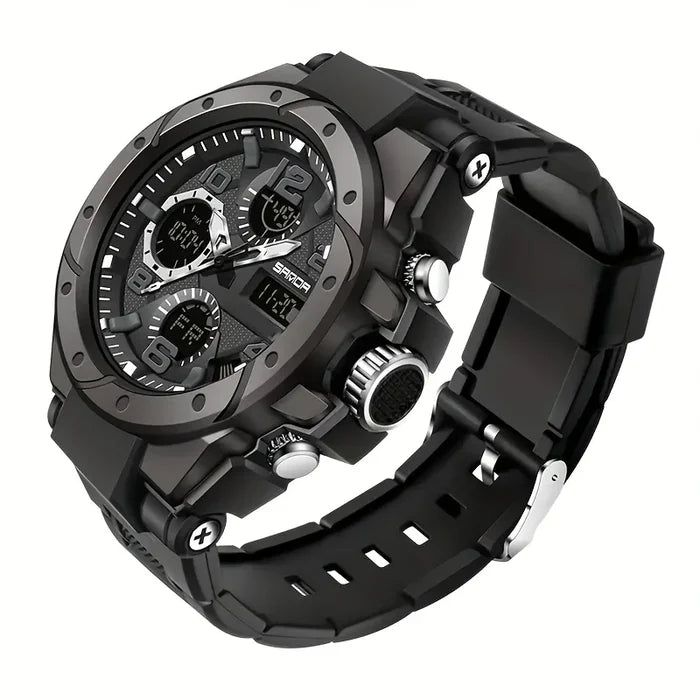 Trendy new men's sports watch, multifunctional electronic watch for teenagers and students