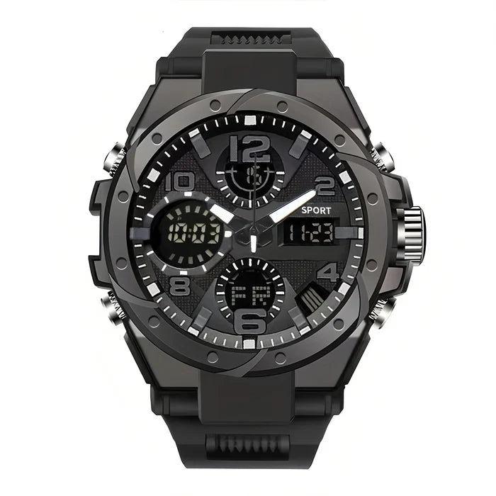 Trendy new men's sports watch, multifunctional electronic watch for teenagers and students