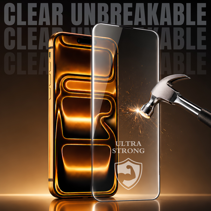 Ultra Tough Clear Unbreakable Tempered Glass For Apple iPhone 16 Plus