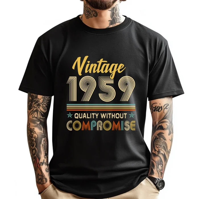 Vintage 1959 Birthday Legend Since 1959 Brand Clothing Men Mens T Shirt Aesthetic