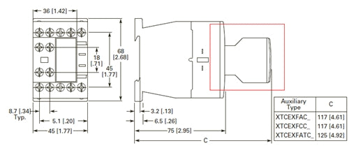 Eaton XTCEXFAC31 Auxiliary contact block