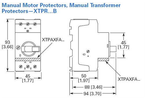 Eaton XTPR016BC1 Manual Motor Protector
