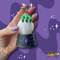 Zombie Hand Crystal Ball Fidget Clicker Keychain